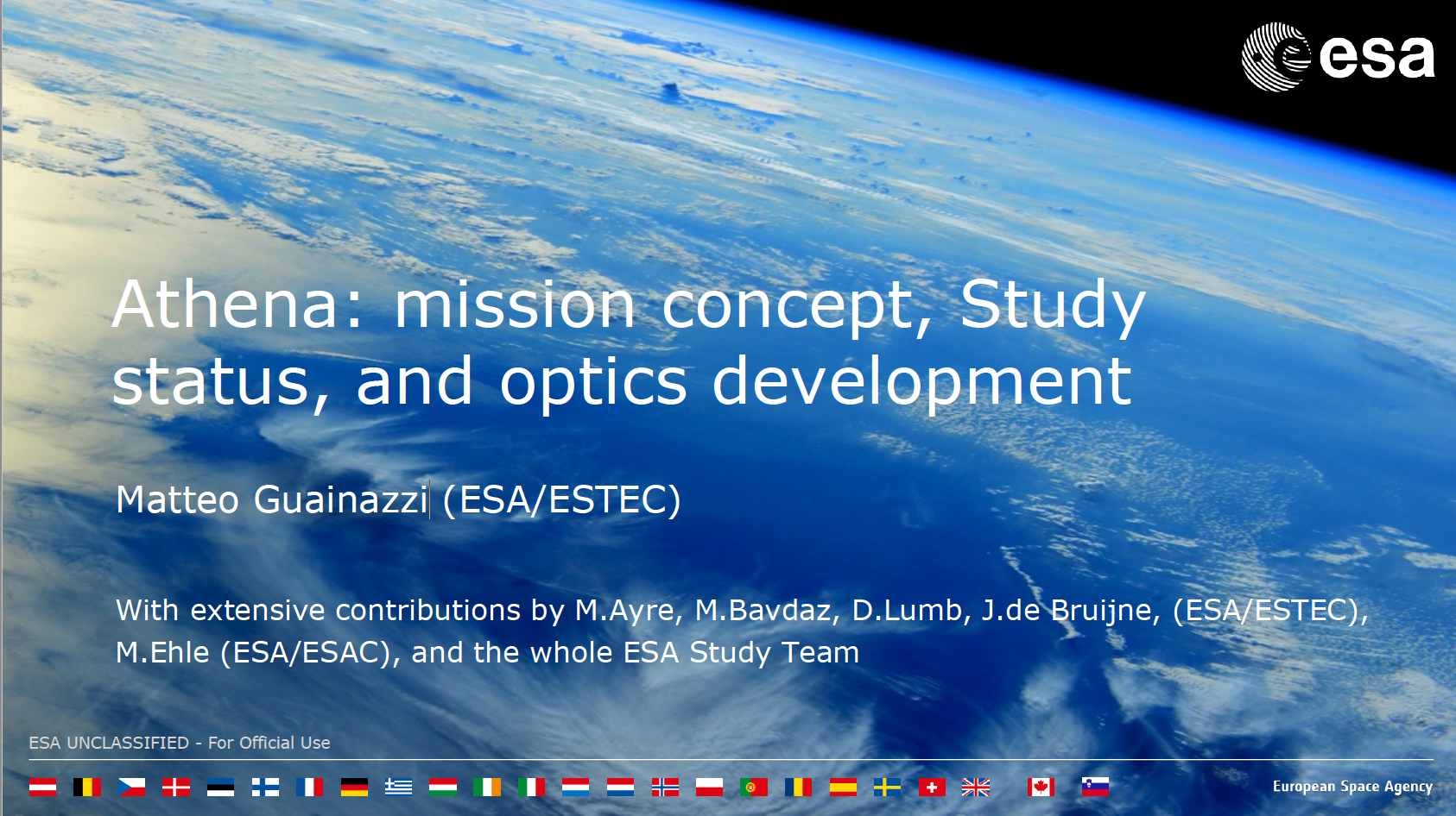 Athena: mission concept, study status, and optics development