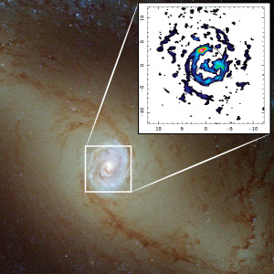 The deprojected CO emission detected by ALMA of the center of the nearby active galaxy NGC 1433.