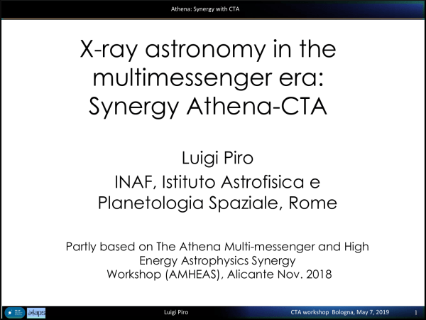 La astronomía de rayos X en la era multi-mensajero: sinergia Athena-CTA