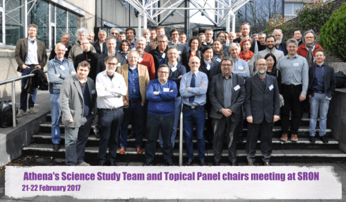 El equipo de estudio científico de Athena (ASST) y los presidentes de los paneles temáticos (TP) se reúnen en SRON