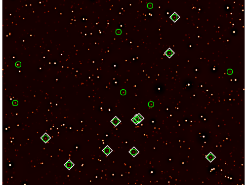 Simulated wavelet filtered image of an 80 ks Athena/WFI