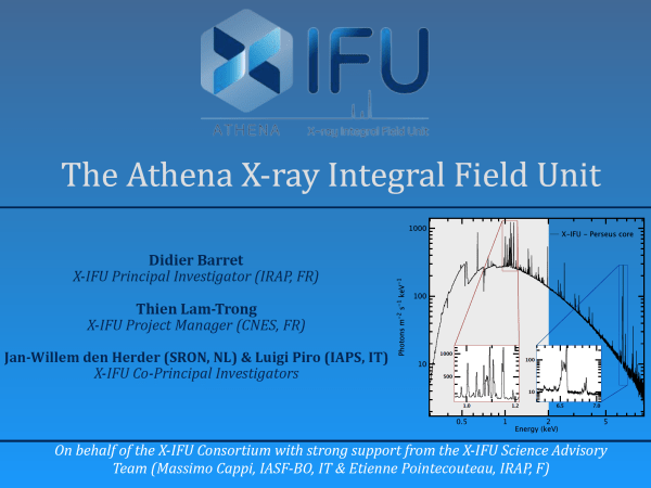 La unidad de campo integrado de rayos X (X-IFU) de Athena