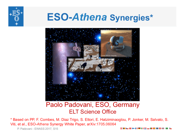 Sinergias ESO-Athena