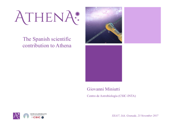 La contribución científica española a Athena