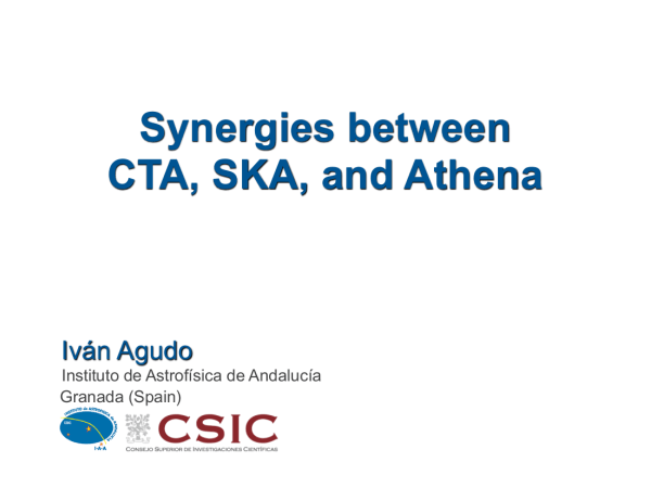 Sinergias entre CTA, SKA, y Athena