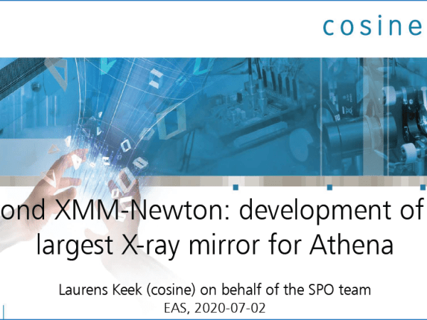 Más allá de XMM-Newton: desarrollo del mayor espejo de rayos X para Athena