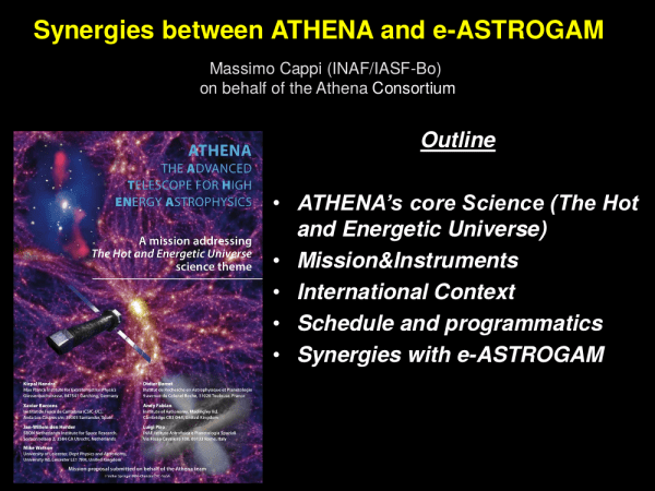 Synergies between Athena and eASTROGAM